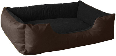 

petitude pet store MAR063 L Pet Bed(Black & Brown)