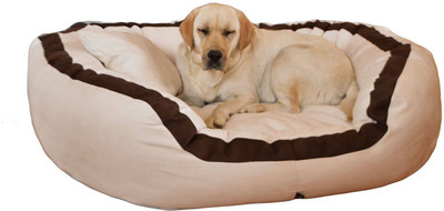 

petitude pet store MAR046 S Pet Bed(Brown & Cream)