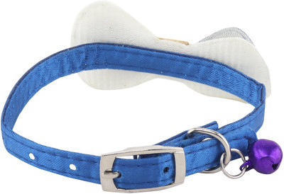 

SRI Designer Adjustable Bow Design Collar For Puppy/Cat Dog Everyday Collar(, Blue
