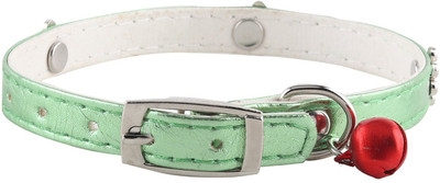 

SRI High Quality Designer Adjustable Paw Revit Studs Design Collar For Puppy/Cat Cat Everyday Collar(, Green