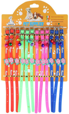 

SRI Designer Adjustable Flower Collar For Puppy/Cat Dog Everyday Collar(, Multicolor