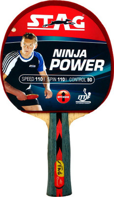 

Stag Ninja Power With Deluxe Case Red, Black Table Tennis Racquet(194 g), Black;red