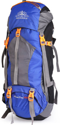 

INDIANISTA Rucksack / Backpack /Trekking Bag Blue 75 L with Rain Cover Rucksack - 75(Blue)