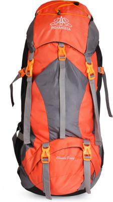 

INDIANISTA IFH Trekking / Hiking Backpack / Rucksack (ORANGE) With Rain Cover - 70 L Rucksack - 70(Orange)