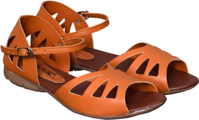 

Preili's Women Orange Flats