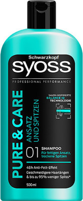 

Schwarzkopf Syoss Pure & Care Ansatz Und Spitzen Shampoo(500 ml)