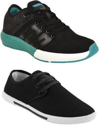 

Chevit Men's Combo Pack of 2 Casual & Sports Shoes (Sneakers & Running Shoes) Casuals For Men(Multicolor, Black
