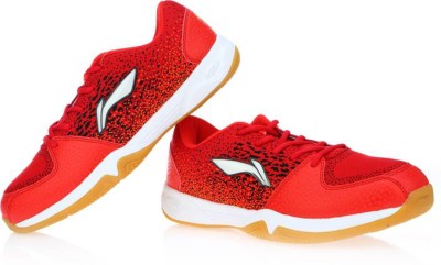 

Li-Ning ION Non-Marking Indoor Court Badminton Shoes For Men(Multicolor, Red