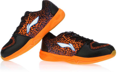 

Li-Ning ION Non-Marking Indoor Court Badminton Shoes For Men(Multicolor, Orange