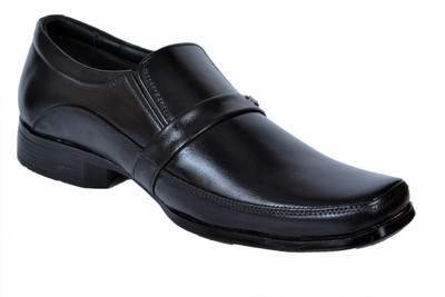

RICH FIELD Genuine Softy Leather Slip On For Men(Black