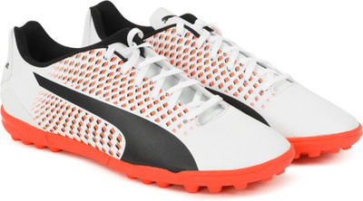 

Puma Adreno III TT Football Shoes For Men(White, Puma white-puma black-fiery coral
