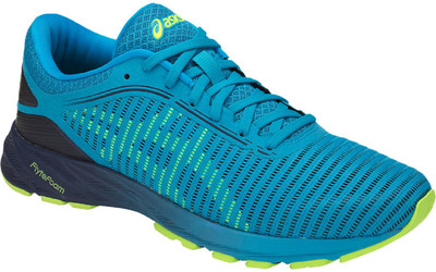 

Asics DYNAFLYTE 2 Running Shoes For Men(Multicolor, Island blue/safety yellow/indigo blue
