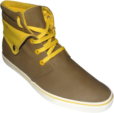 

GS Footwear Sneakers For Men(Brown, Yellow