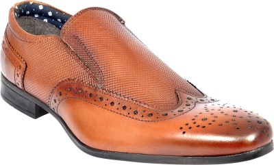 

Allen Cooper Brogues For Men(Tan