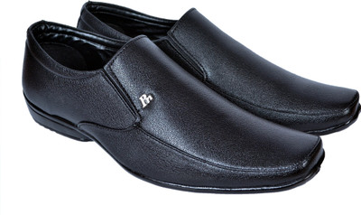 

RED CAN Faux Leather For Men Slip On For Men(Black