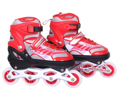 

Running shoe skate racer In-line Skates - Size 6-9 UK(Multicolor), Red