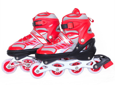

SSB Running adjustable In-line Skates - Size 7-9 UK(Red)