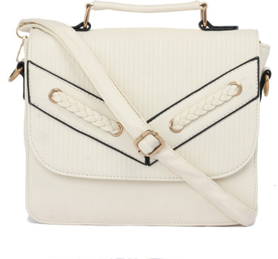 

Satchel Bags Women Casual Beige PU Sling Bag