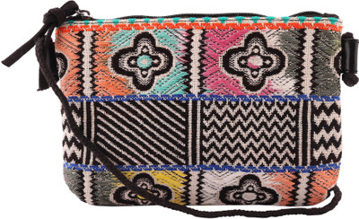 

Anekaant Girls Casual Multicolor Cotton Sling Bag