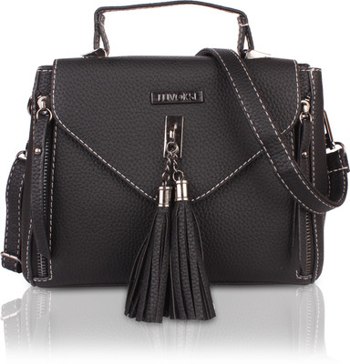 

Luvoksi Women Casual Black Leatherette Sling Bag