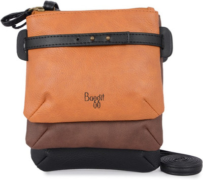 

Baggit Women Casual Tan PU Sling Bag
