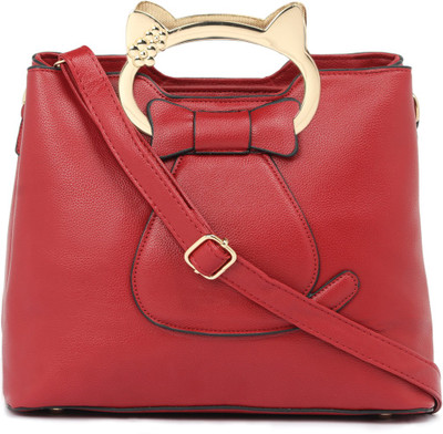 

Satchel Bags Women Casual Red PU Sling Bag
