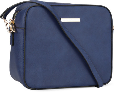 

SUGARUSH Women Casual Blue PU Sling Bag
