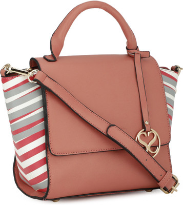 SUGARUSH Women Casual Pink PU Sling Bag
