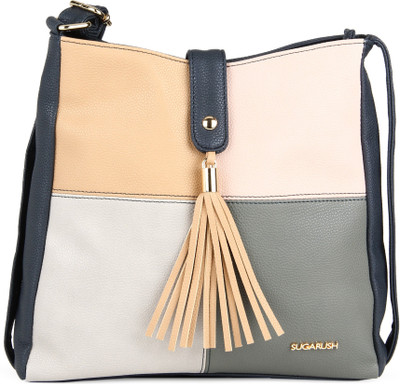 

SUGARUSH Women Casual Multicolor PU Sling Bag