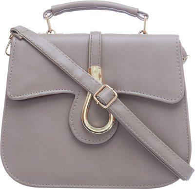 Satchel Bags Women Casual Grey PU Sling Bag