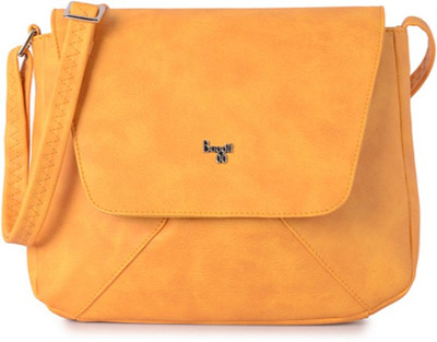 

Baggit Women Casual Yellow PU Sling Bag