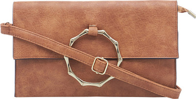 

Satchel Bags Women Casual Brown PU Sling Bag