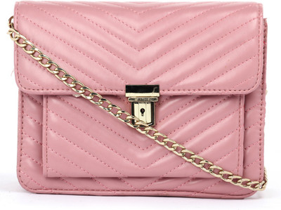 

Satchel Bags Women Evening/Party Pink PU Sling Bag