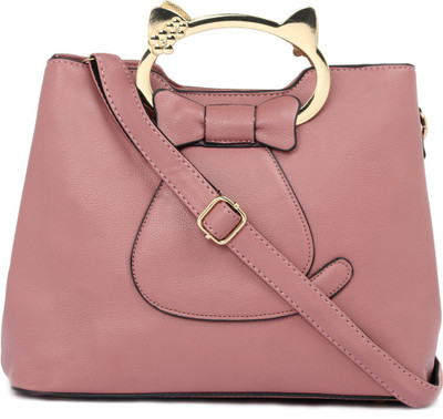 

Satchel Bags Women Casual Pink PU Sling Bag