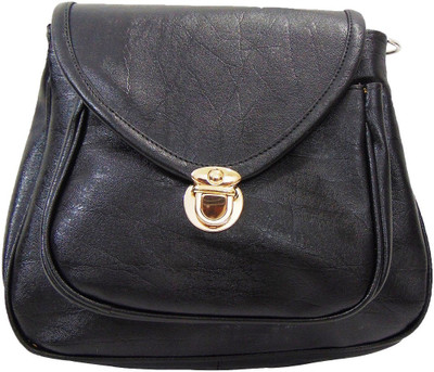 

Estoss Women Casual Black PU Sling Bag