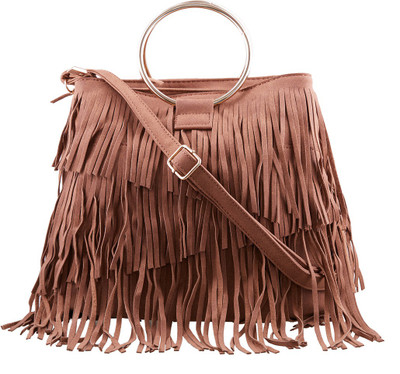 

Satchel Bags Women Casual Brown PU Sling Bag