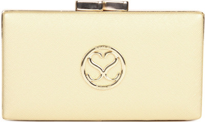 

SUGARUSH Women Evening/Party Gold PU Sling Bag