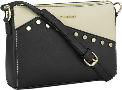 

SUGARUSH Girls Casual Black PU Sling Bag