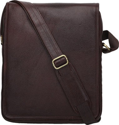 

Primo World Men & Women Formal Brown Genuine Leather Sling Bag