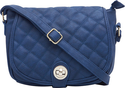 

Satchel Bags Women Casual Blue PU Sling Bag