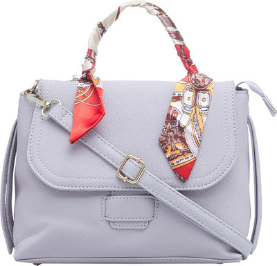 

Satchel Bags Women Casual Grey PU Sling Bag