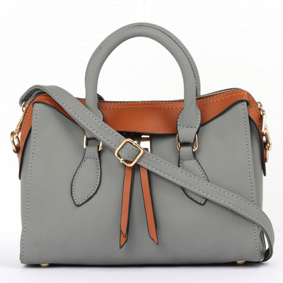 

Satchel Bags Women Casual Grey PU Hand-held Bag