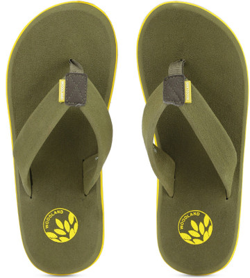 

Woodland Flip Flops, Olive/yellow