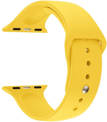 

House of Quirk iwatch Band 42mm Silicone Strap (WATCH NOT INCLUDED) - Yellow Smart Watch Strap(Yellow)