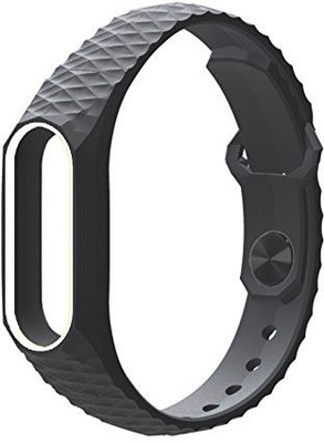 

Everycom Replacement Premium Hex Design TPU Strap For Xiaomi Mi Band 2 | Xiaomi Band HRX Smart Band Strap(White, Black)