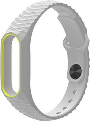 

Everycom Replacement Premium Hex Design TPU Strap For Xiaomi Mi Band 2 | Xiaomi Band HRX Smart Band Strap(Grey, Yellow)
