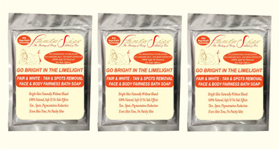 

FANTASIZE Instant Tan Removal & Dark Skin Reduction Skin Lightening Face Fairness & Body Soap Kit Pack of 3(250 g, Pack of 3)