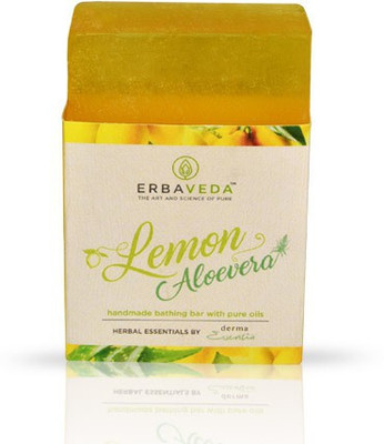 Erbaveda LEMON ALOEVERA HANDMADE SOAP (PACK OF 2)(100 g, Pack of 2)