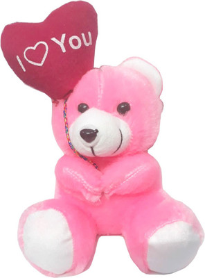 

ME&YOU Romantic Teddy Valentine Gift for Husband wife Girlfrined Boyfriend Lover I Love You Balloon Teddy IZ18TILY-005 - 10 inch(Pink)