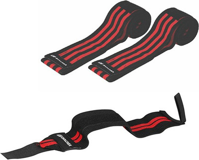 

Vector X Heavy Knee Wrap Knee Support (Free Size, Black, Red)